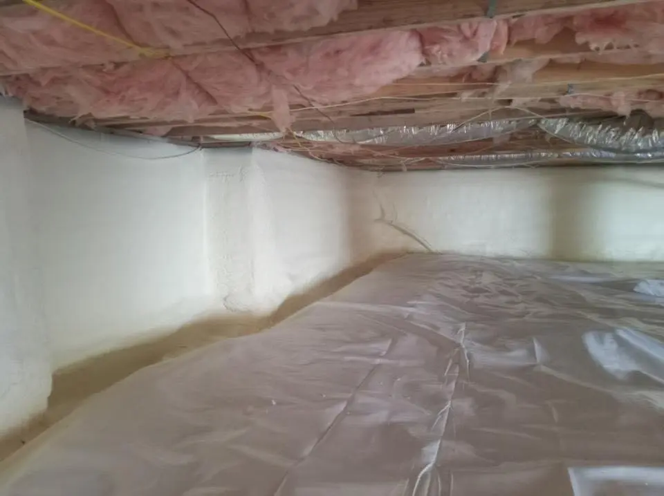 Crawl space encapsulation with closed-cell spray foam for Spray Foam Roofing Repair in Marshfield